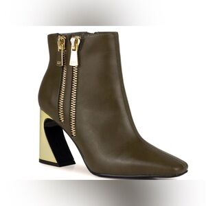 Ninety Union Square Toe Boot - Size 8 - Olive MSRP $120